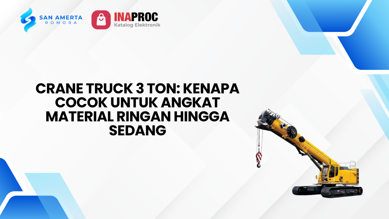 1 / 1 – Crane Truck 3 Ton_ Kenapa Cocok untuk Angkat Material Ringan Hingga Sedang