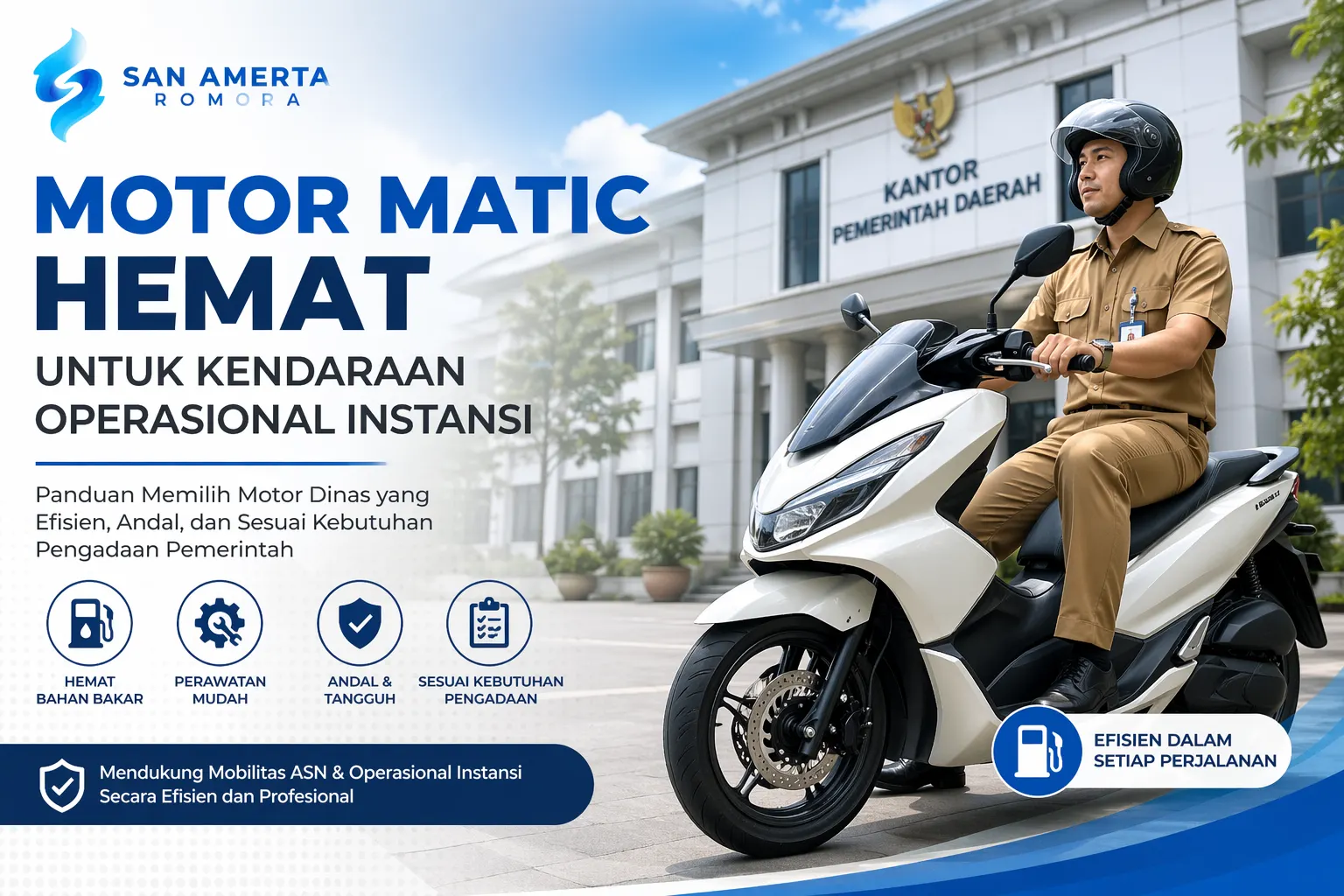 Motor matic hemat untuk kendaraan operasional instansi pemerintah
