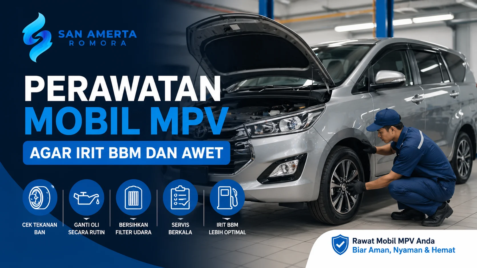perawatan mobil MPV agar irit BBM dengan servis dan pengecekan kendaraan