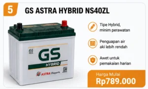 Rekomendasi aki mobil tahun 2026 Bosch NS40ZL MF bebas perawatan dan stabil
