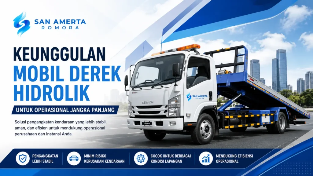 Keunggulan mobil derek hidrolik untuk operasional perusahaan dan instansi