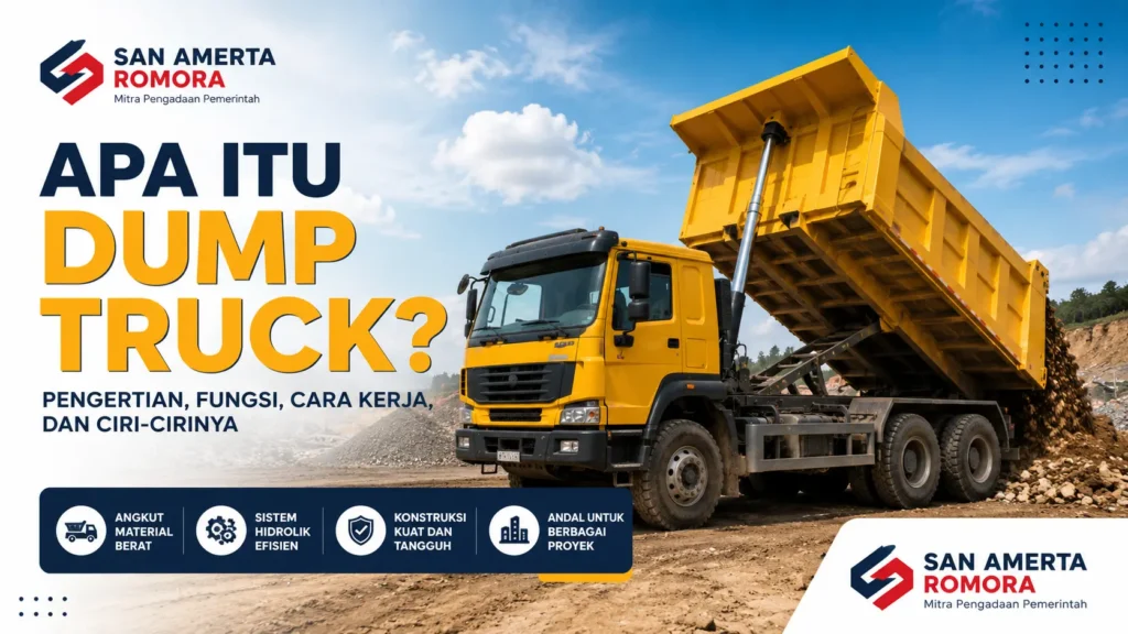 Apa itu dump truck untuk proyek konstruksi dan pengangkutan material