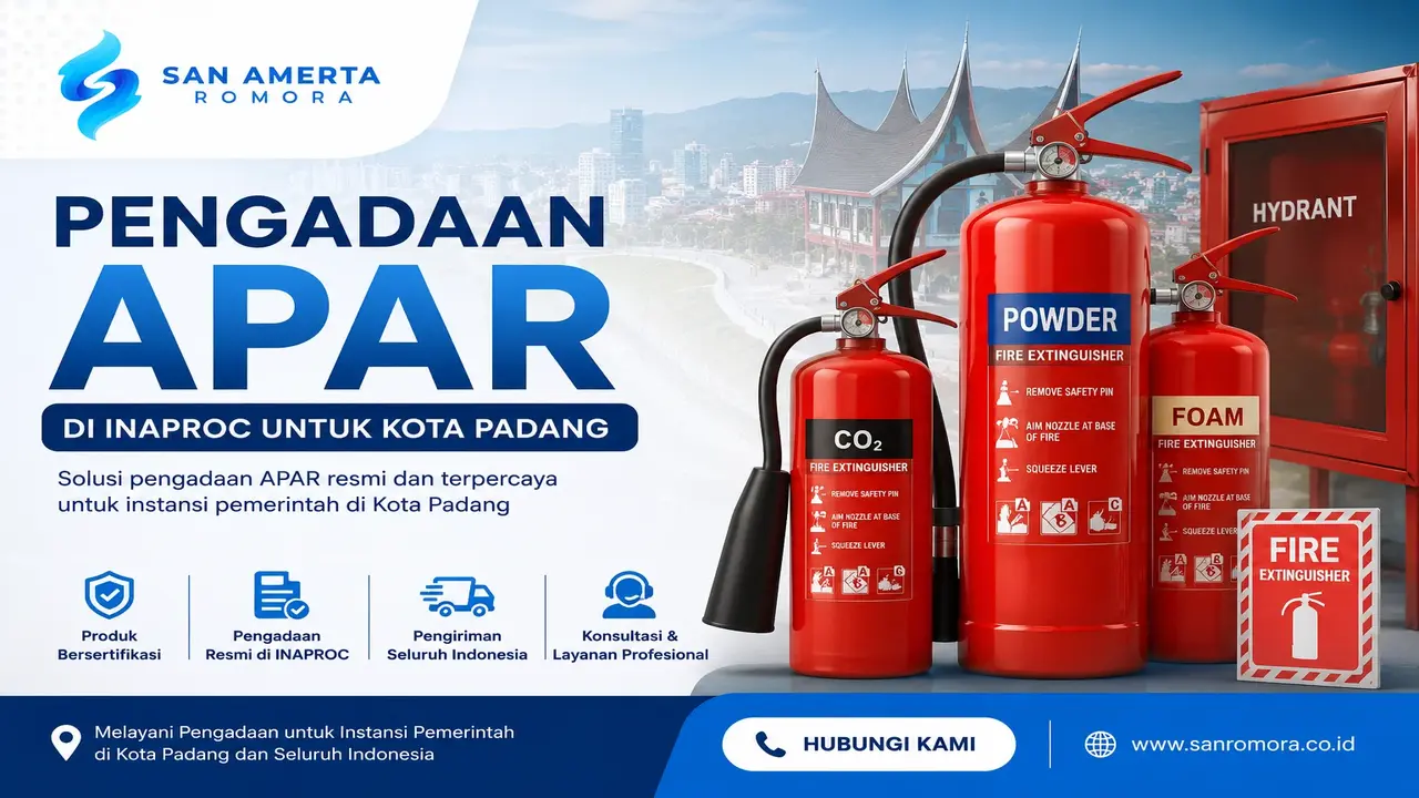 Pengadaan APAR di Inaproc untuk Kota Padang oleh San Amerta Romora