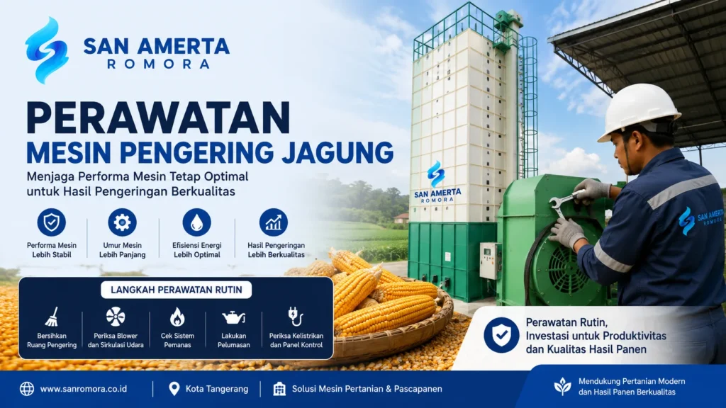 Perawatan mesin pengering jagung untuk menjaga performa dan kualitas hasil panen