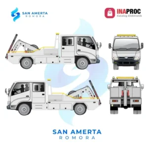 ilustrasi gambar truck derek hidrolik untuk pengadaan truk derek hidrolik
