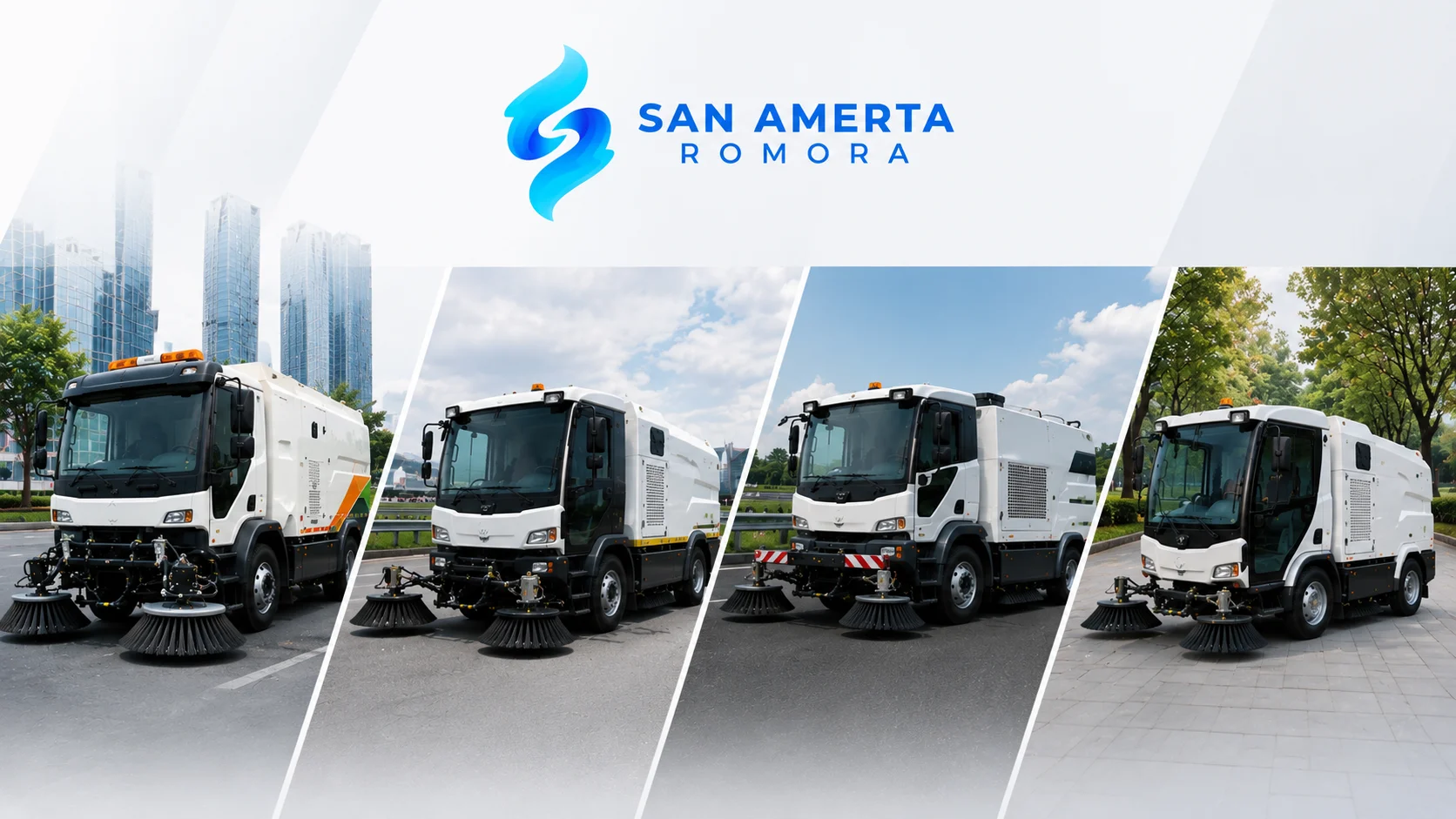 Perbandingan beberapa jenis kendaraan pembersih jalan San Amerta Romora untuk mendukung kebersihan di berbagai area operasional
