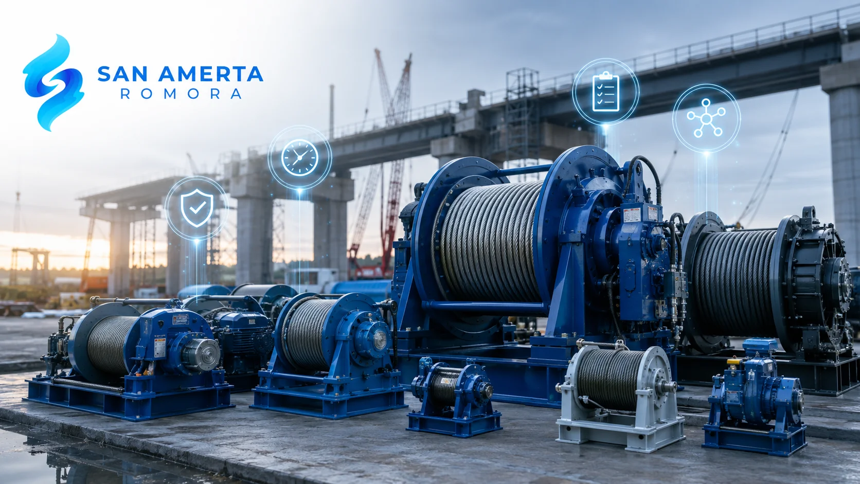 Winch machine untuk pengadaan Kementerian PUPR di Inaproc pada proyek infrastruktur.