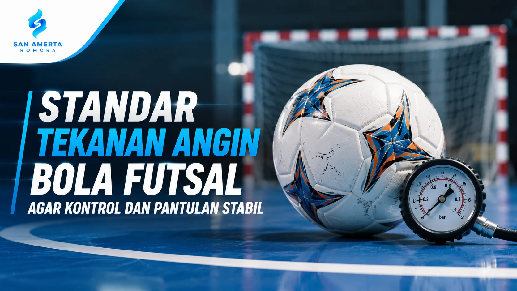 Ilustrasi Tekanan Angin Bola Futsal