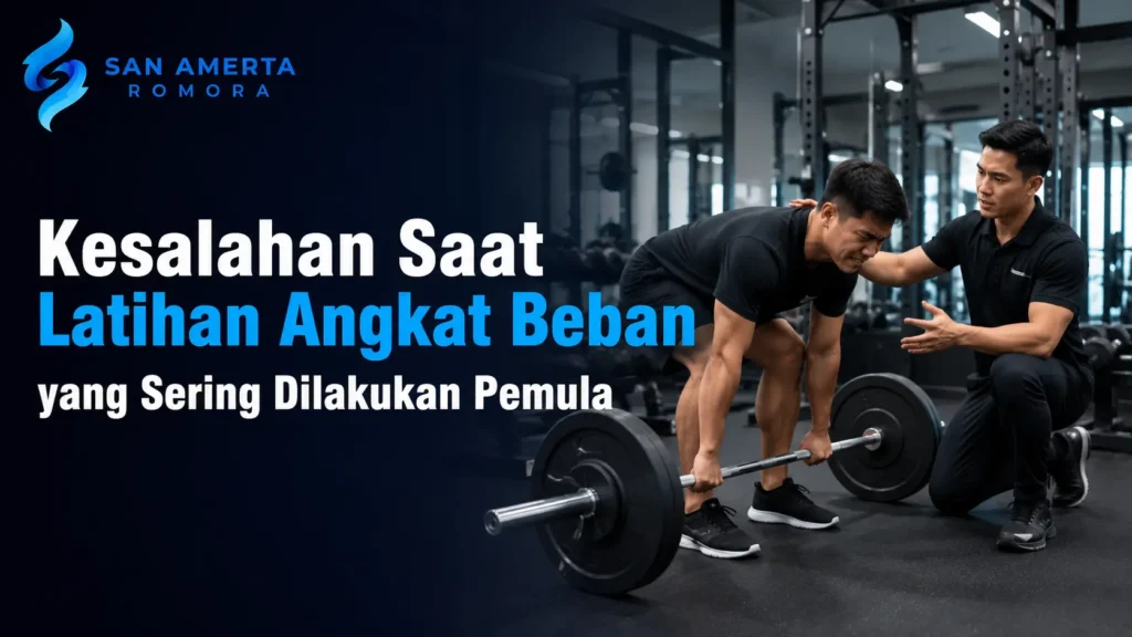 Kesalahan saat latihan angkat beban yang sering dilakukan pemula saat berlatih di gym.