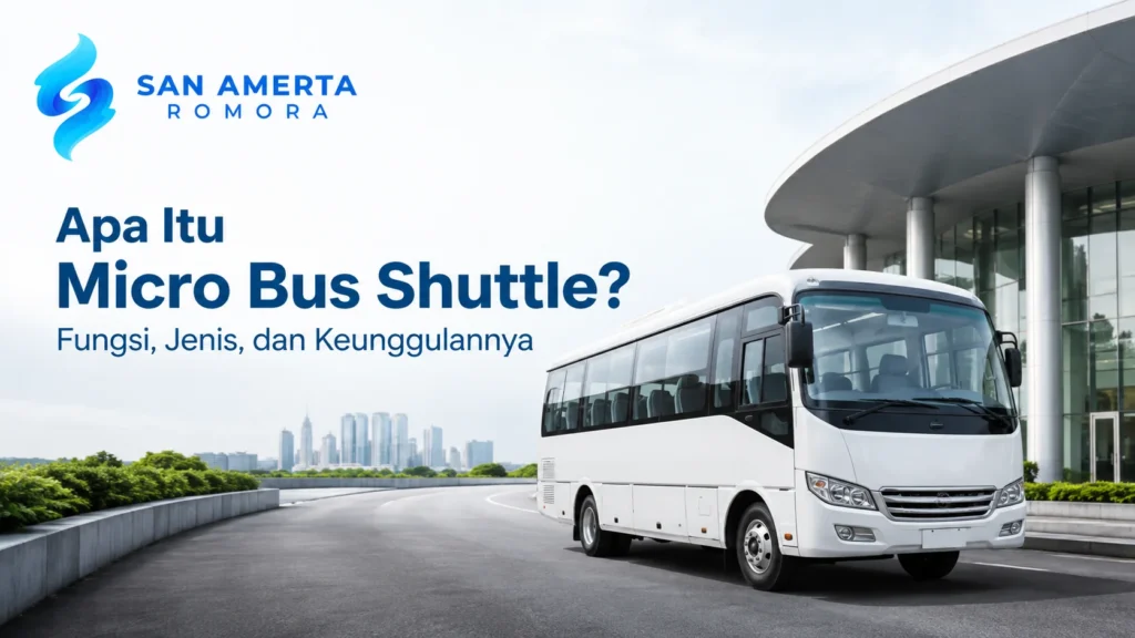Ilustrasi gambar apa itu micro bus shuttle beserta fungsi, jenis, dan keunggulannya