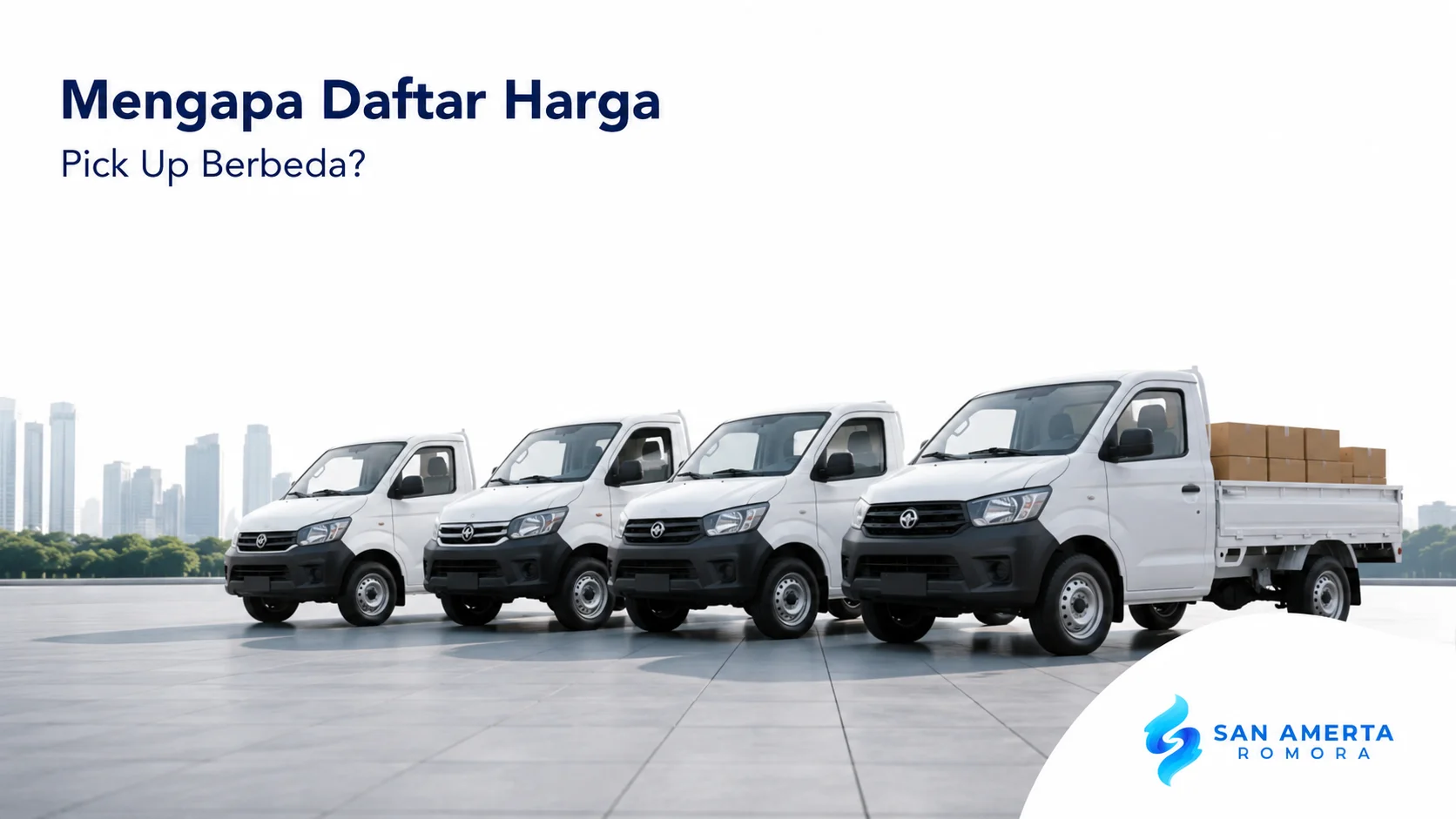 Deretan kendaraan pick up dengan berbagai spesifikasi untuk mendukung kebutuhan operasional dan pengadaan instansi.