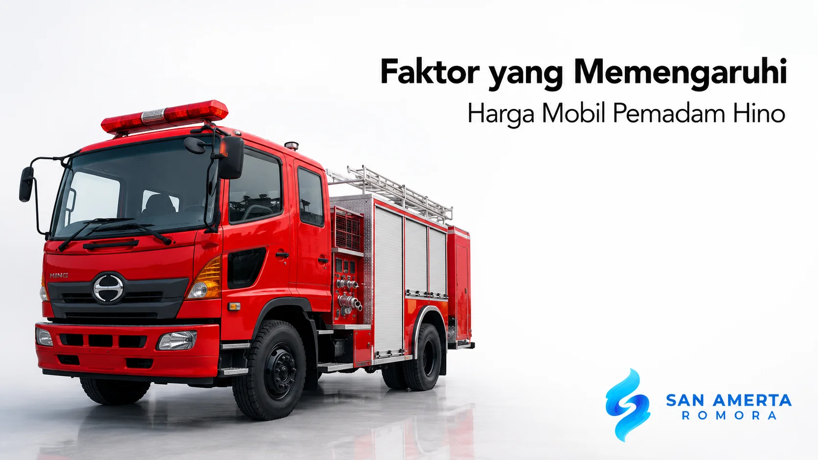 Mobil pemadam Hino dengan berbagai spesifikasi yang memengaruhi harga pengadaan untuk instansi pemerintah.
