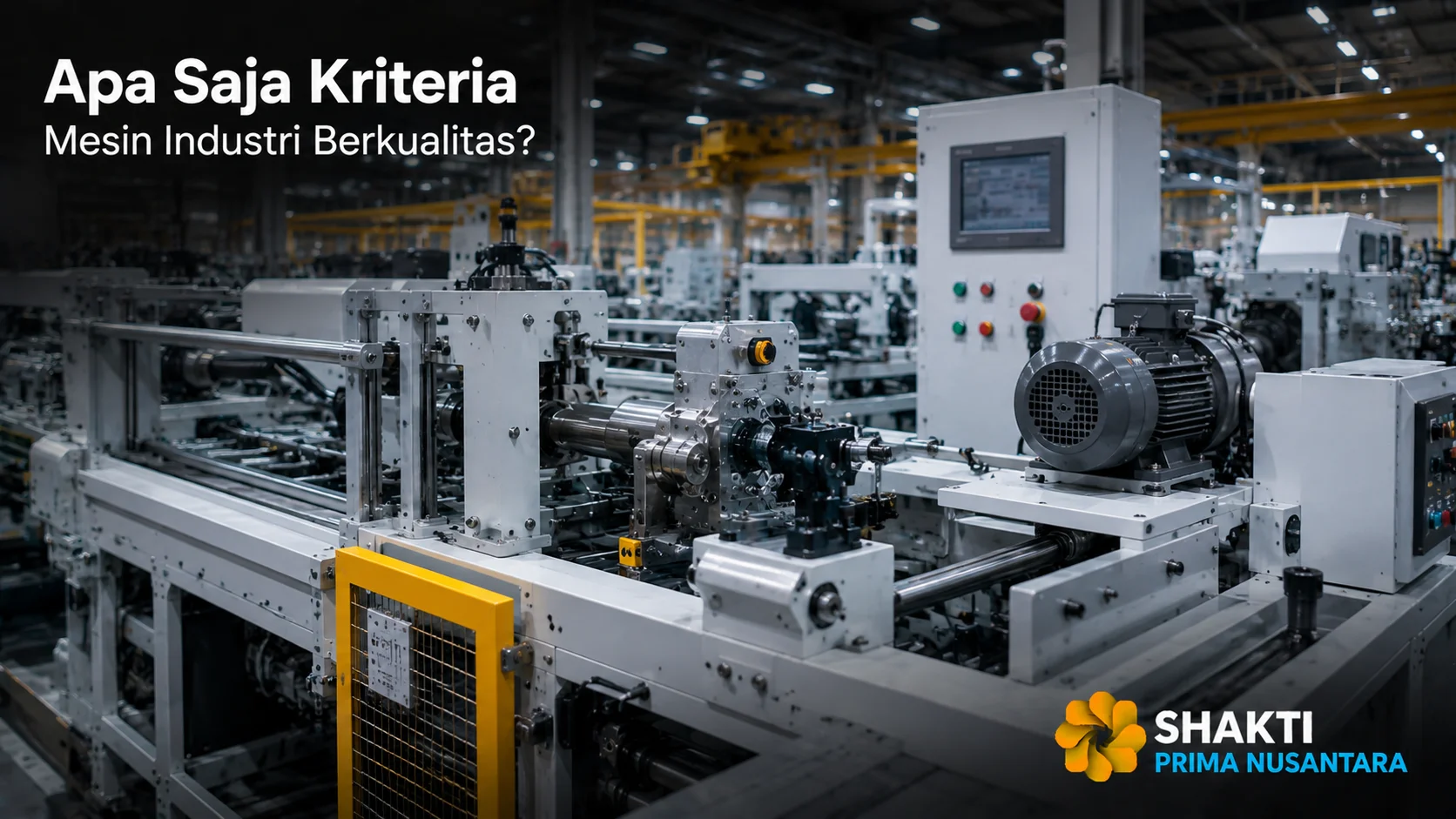 Mesin industri berkualitas membantu meningkatkan produktivitas, efisiensi operasional, dan keandalan proses produksi.