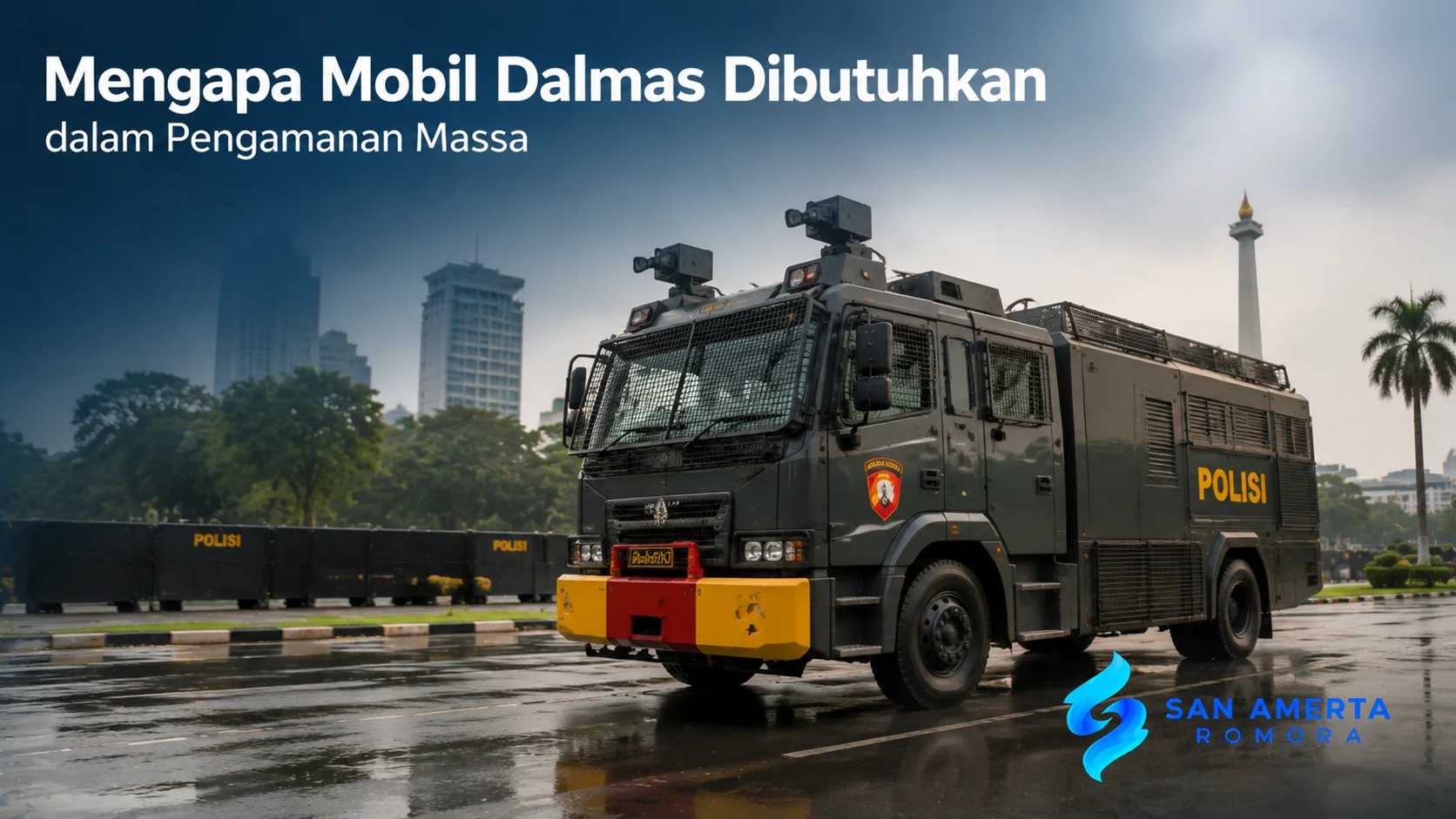 Mobil Dalmas digunakan untuk mendukung pengamanan massa dalam berbagai kegiatan dan situasi pengendalian keamanan.