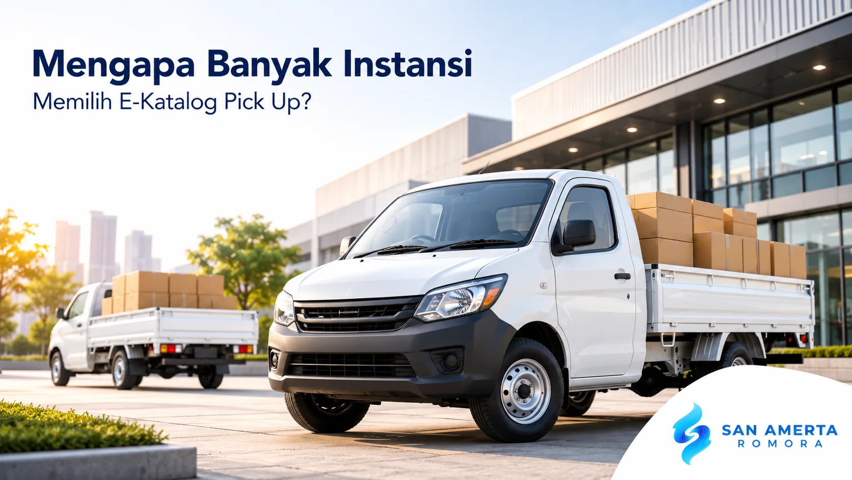 Kendaraan pick up operasional modern untuk mendukung kebutuhan distribusi dan pengadaan melalui E-Katalog.