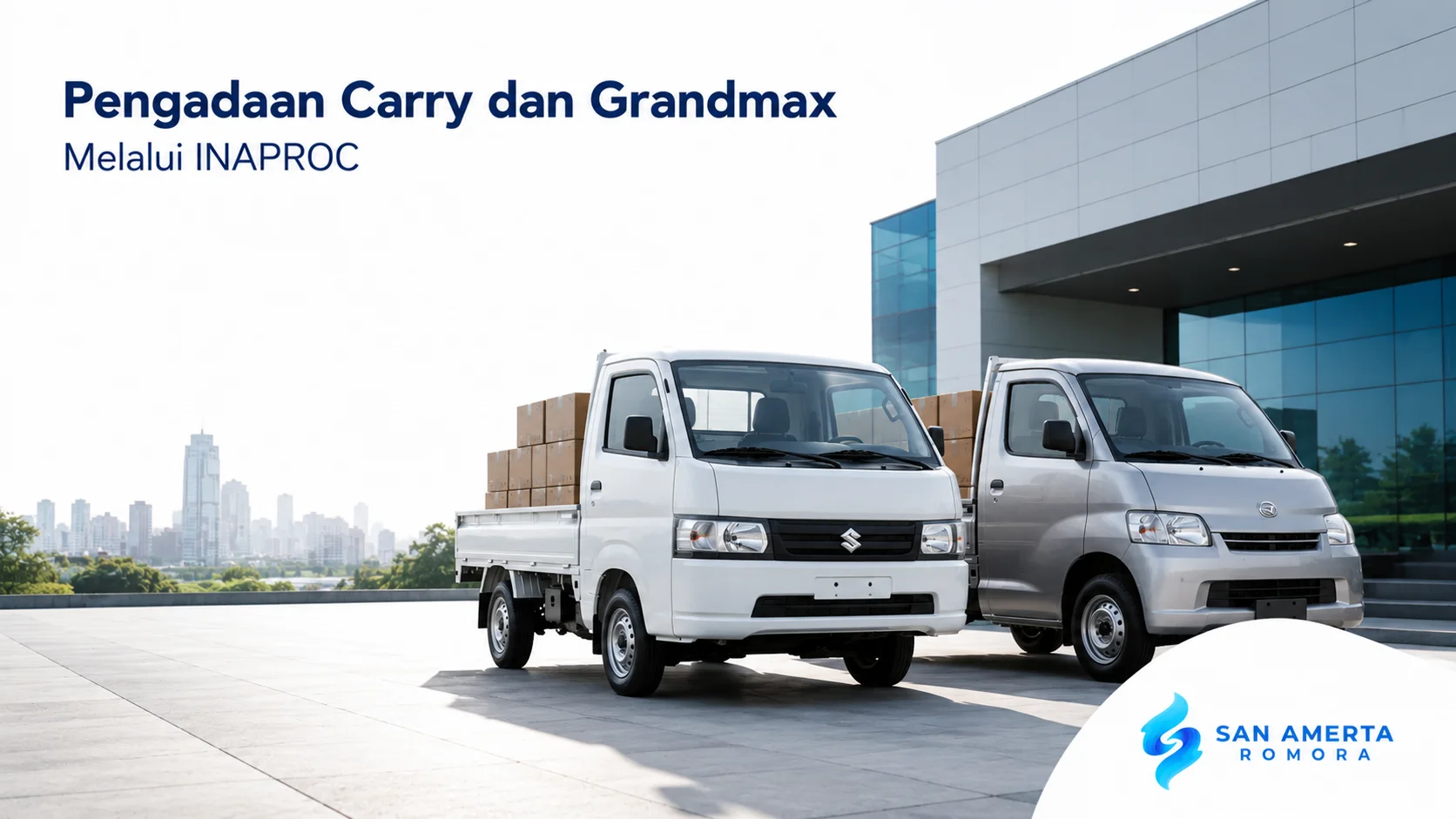 Suzuki Carry dan Daihatsu Gran Max sebagai kendaraan pick up andal untuk mendukung pengadaan melalui INAPROC.