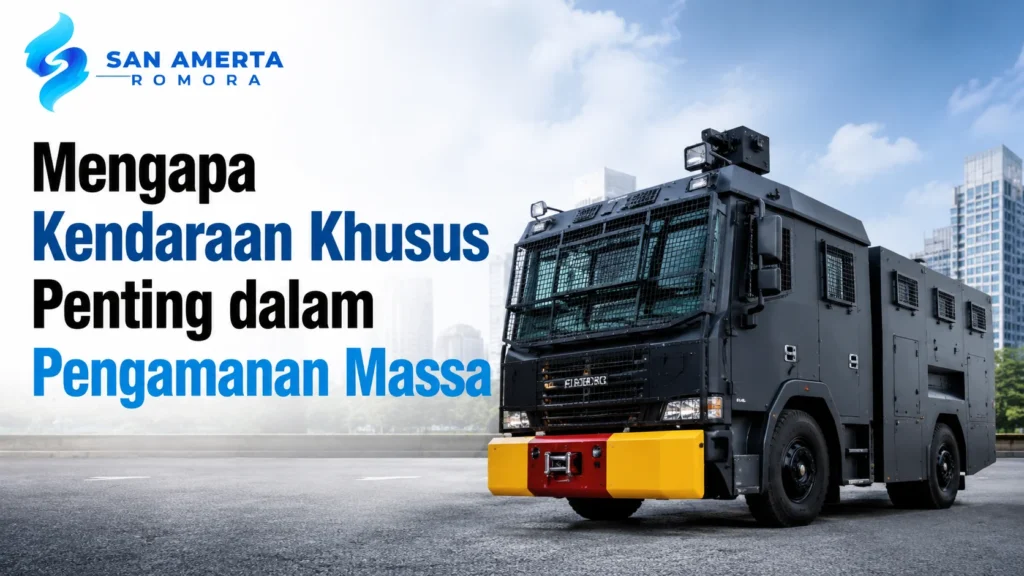 Fungsi Mobil Dalmas sebagai kendaraan khusus untuk mendukung pengamanan massa