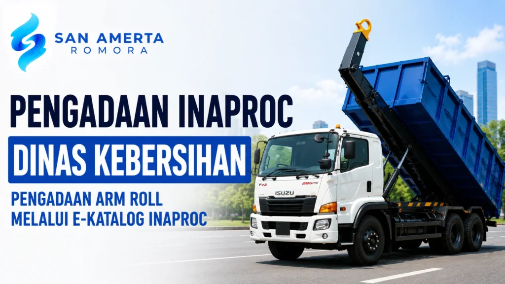 Pengadaan Inaproc Dinas Kebersihan arm roll untuk pengangkutan kontainer sampah melalui e-Katalog INAPROC