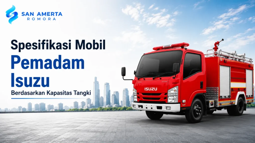 Spesifikasi Mobil Pemadam Isuzu berdasarkan kapasitas tangki
