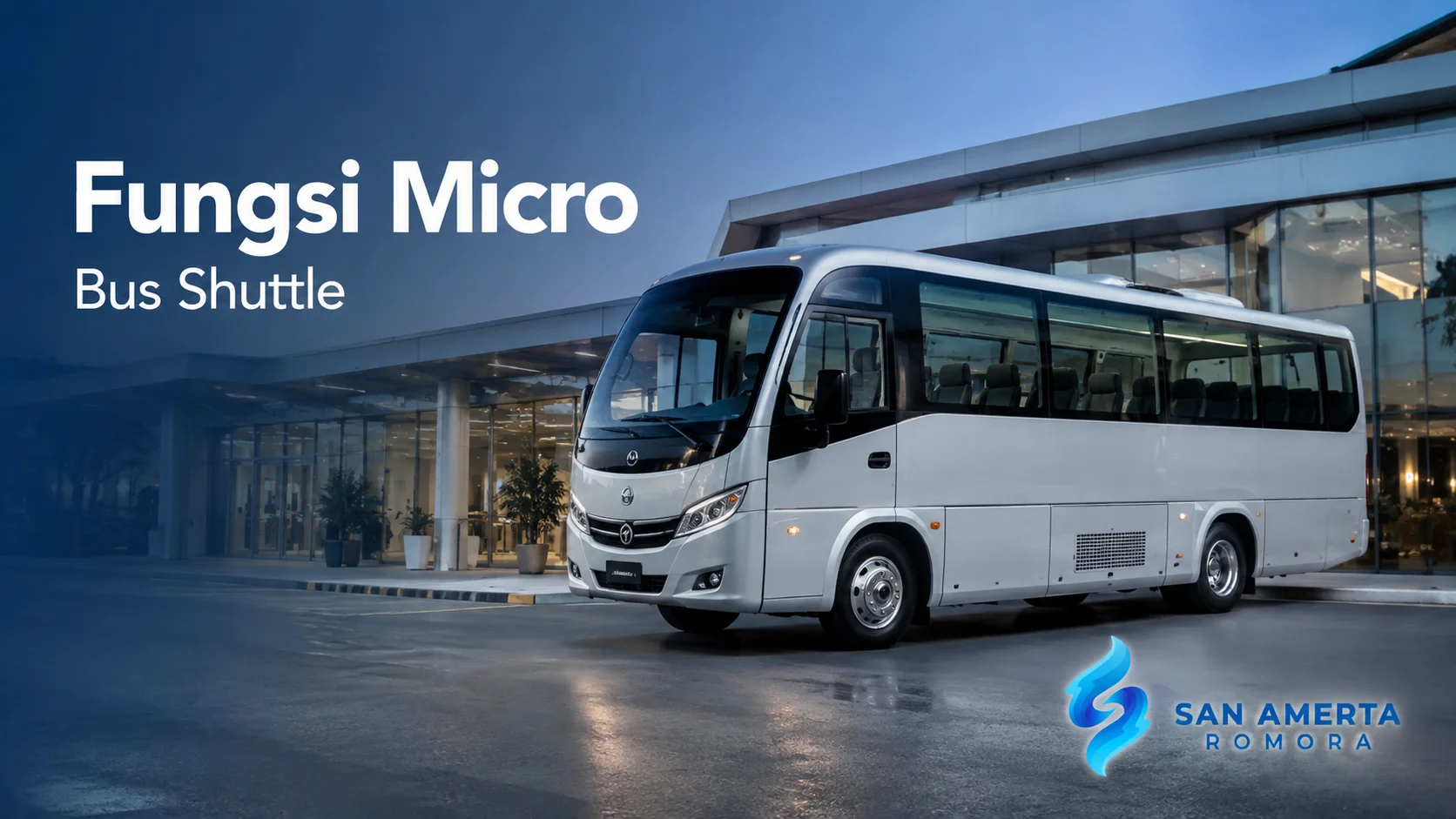 Micro bus shuttle modern untuk layanan transportasi penumpang yang nyaman dan efisien
