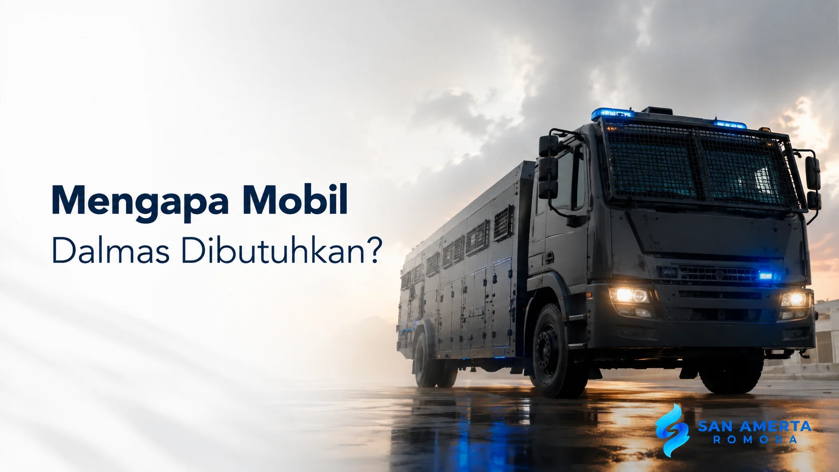 Mobil Dalmas untuk mendukung mobilitas dan pengamanan personel dalam operasi pengendalian massa