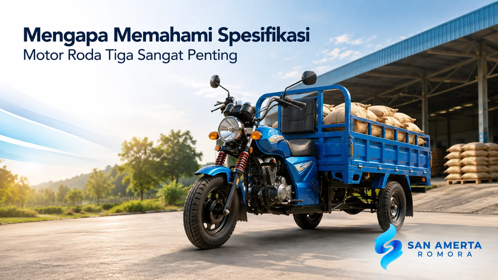 Motor roda tiga untuk distribusi barang dengan kapasitas angkut optimal sebagai solusi operasional berbagai sektor usaha