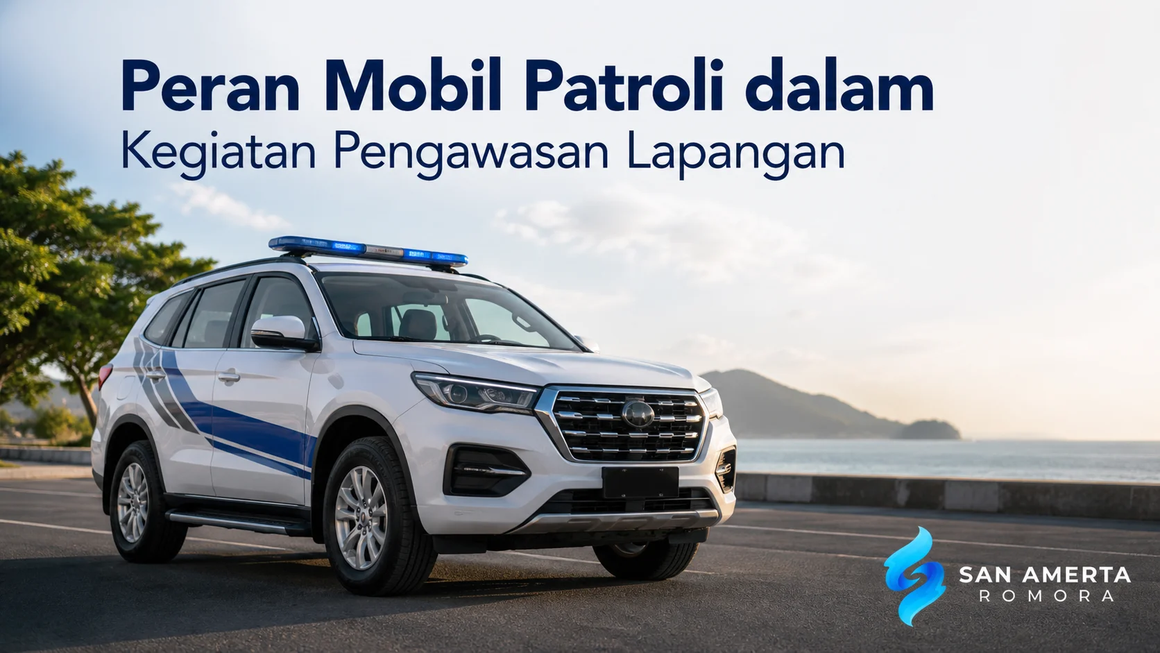 Mobil patroli untuk mendukung kegiatan pengawasan lapangan