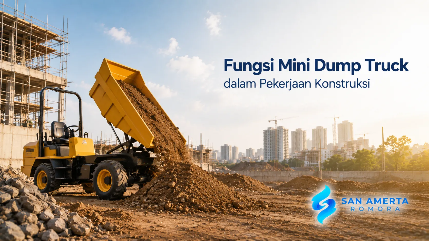 Fungsi Mini Dump Truck dalam mendukung pekerjaan konstruksi