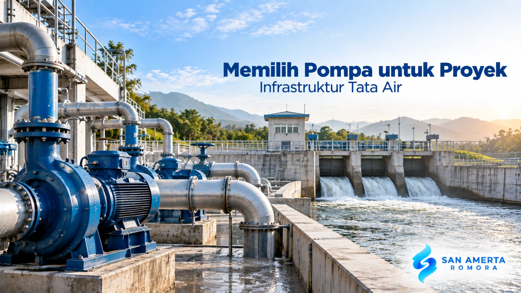 Pompa untuk mendukung proyek infrastruktur tata air