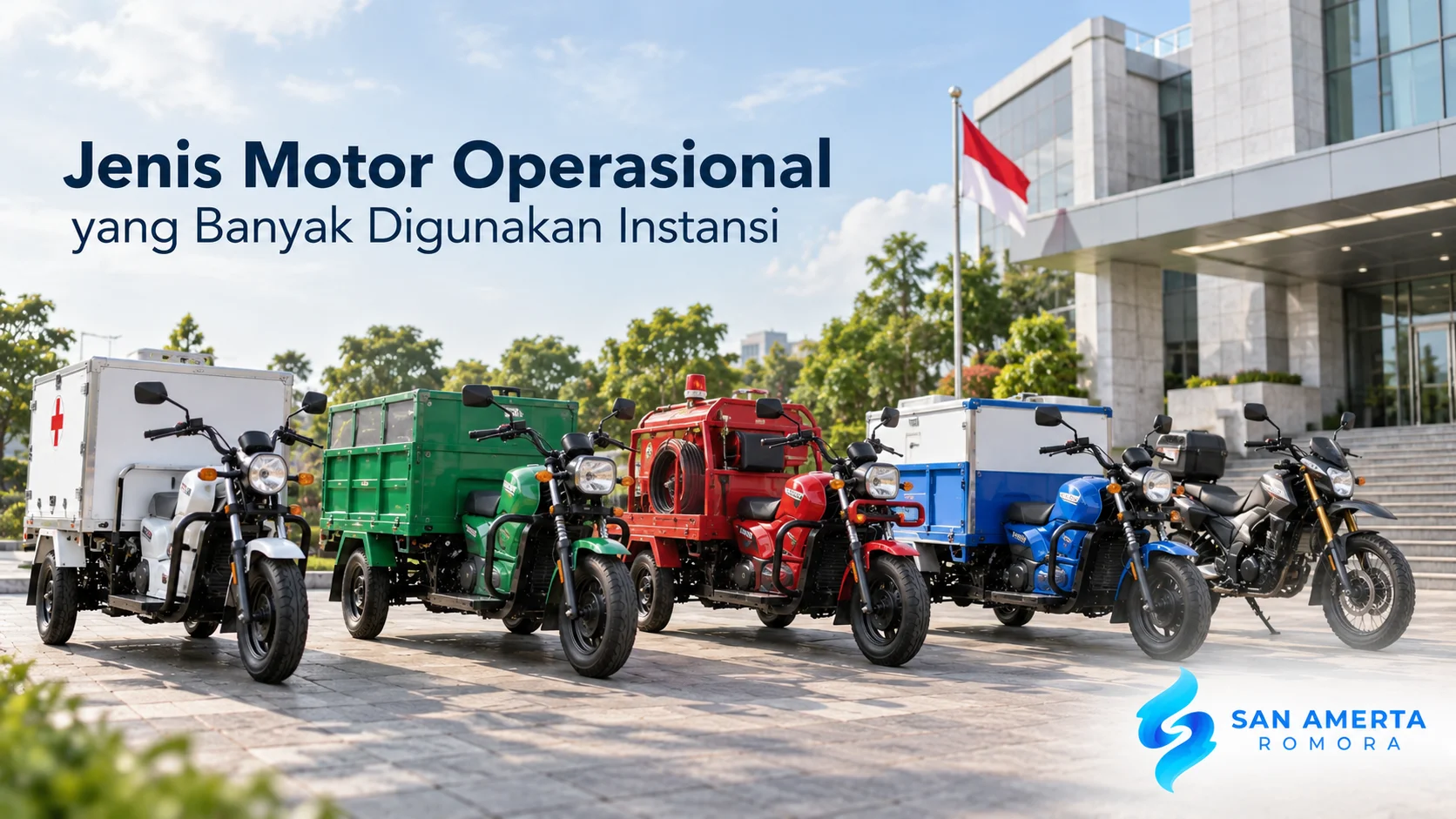 Jenis motor operasional yang digunakan untuk kebutuhan instansi.