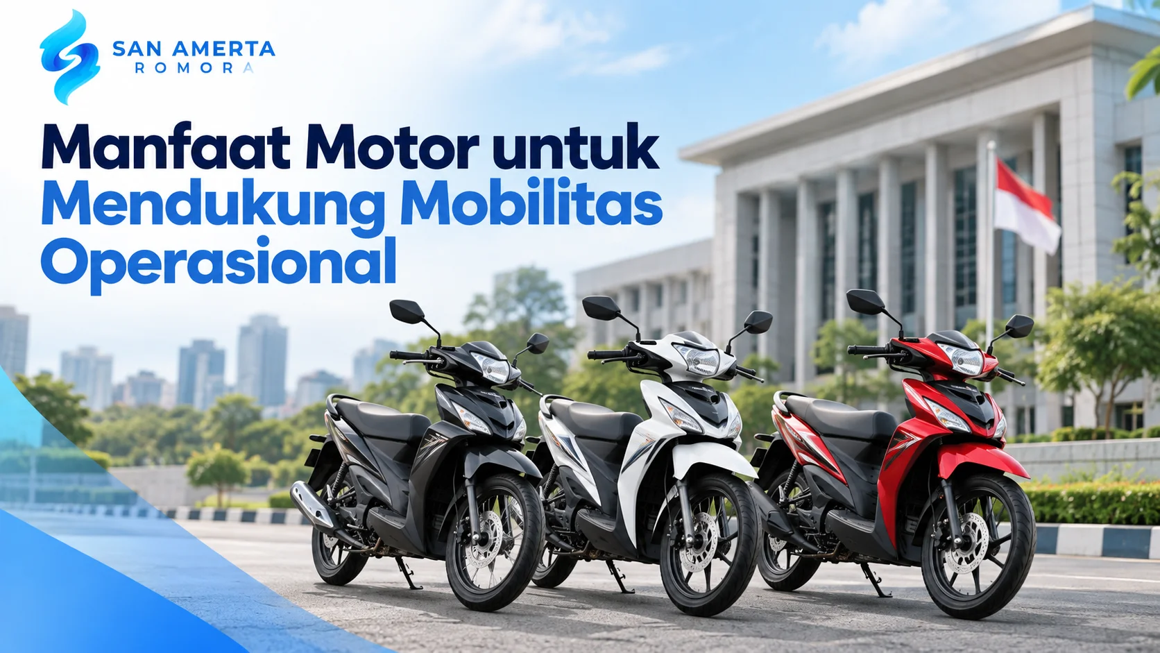 Pengadaan Motor pemerintah untuk mendukung mobilitas operasional dan kegiatan lapangan instansi.