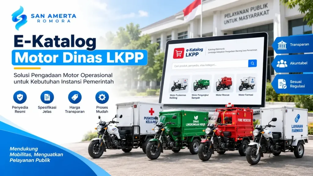E-Katalog motor dinas LKPP untuk pengadaan motor operasional instansi pemerintah
