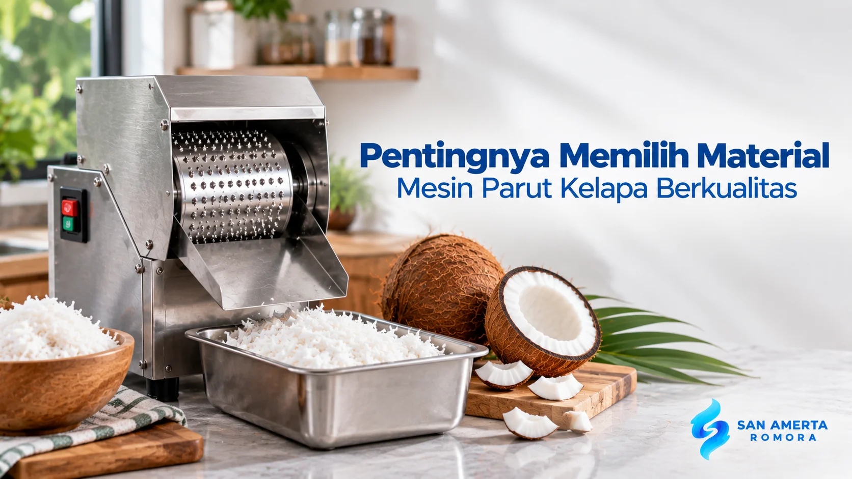 Mesin parut kelapa dengan material berkualitas