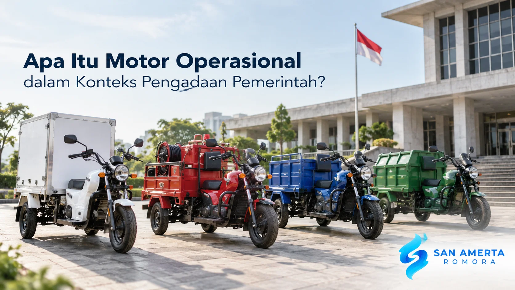 Motor operasional mendukung berbagai kebutuhan tugas lapangan instansi pemerintah.