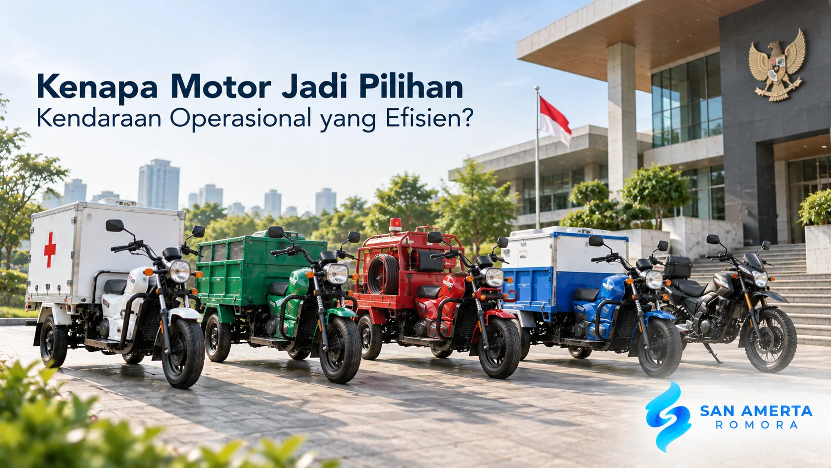 Motor operasional untuk mendukung kebutuhan tugas lapangan instansi pemerintah.