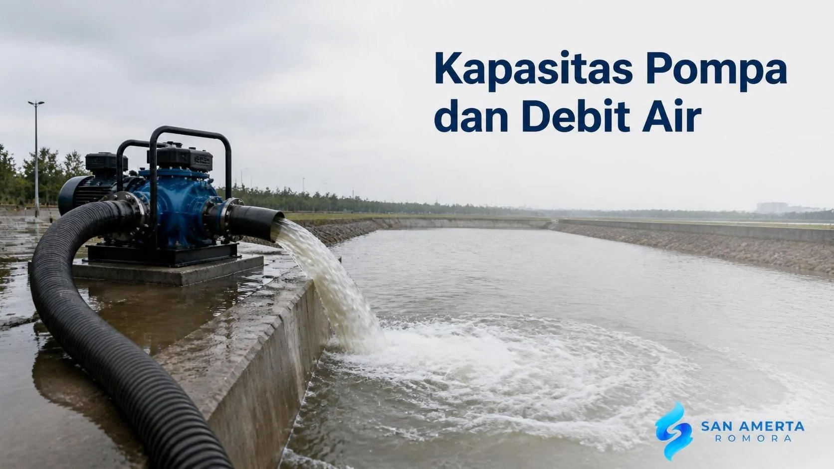 Unit pompa banjir pemerintah kapasitas tinggi untuk penanggulangan genangan air instansi