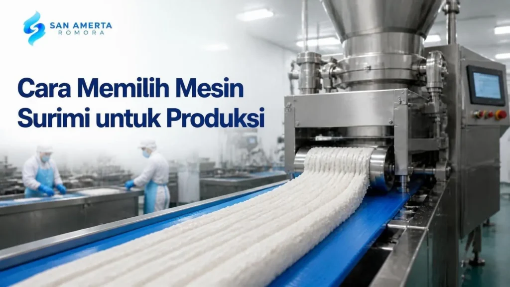Vendor mesin surimi e-katalog untuk mendukung proses pengolahan daging ikan menjadi surimi.
